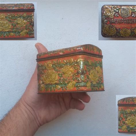 small metal box russian 1985|Russian Metal Box .